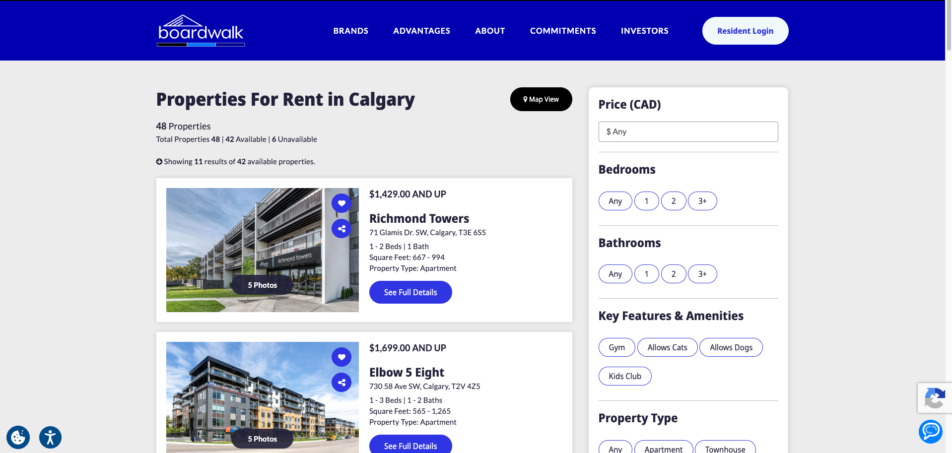Bwalk Listing Page